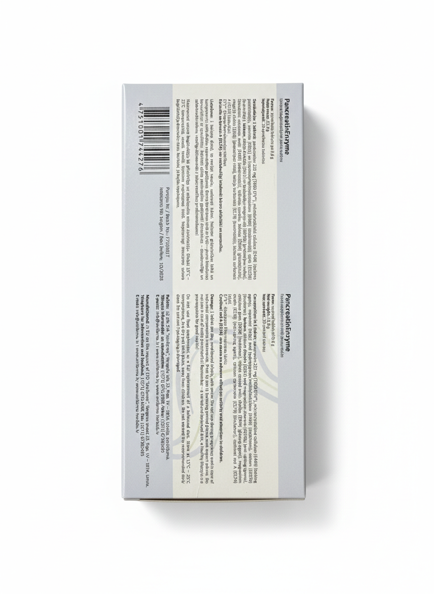 Pancreatin Enzyme Tablets – 20 Tablets