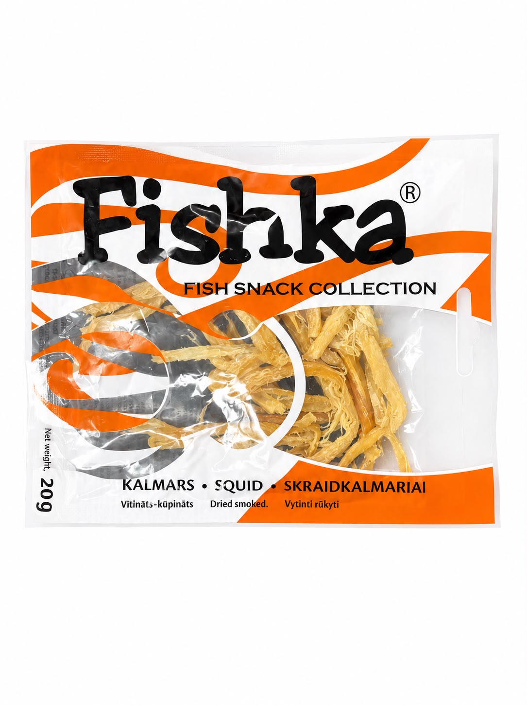 fishka dried smoked squid snack 50g eastern european snack package detail
