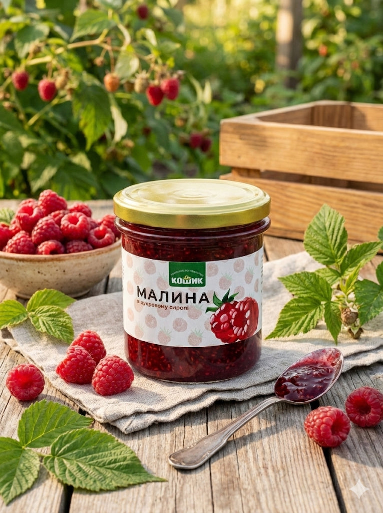 Кошик Organic Raspberry Jam – Premium Homemade Jam from Ukraine