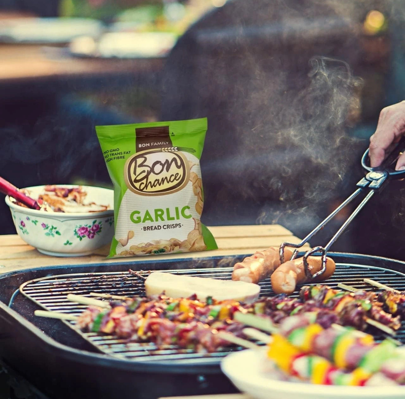 Bon Chance garlic seasoning mix Bread Crisps