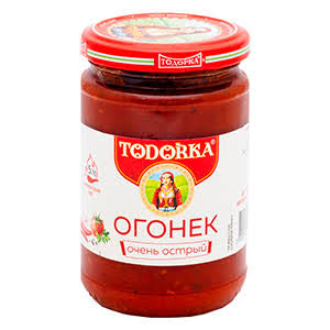 Todorka Ogonyok Hot Pepper Spread (Огонек Очень Острый) – 500g