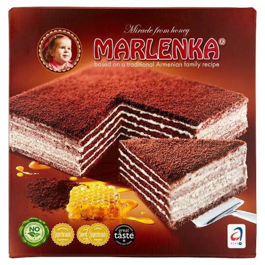 Marlenka cocoa and honey cake