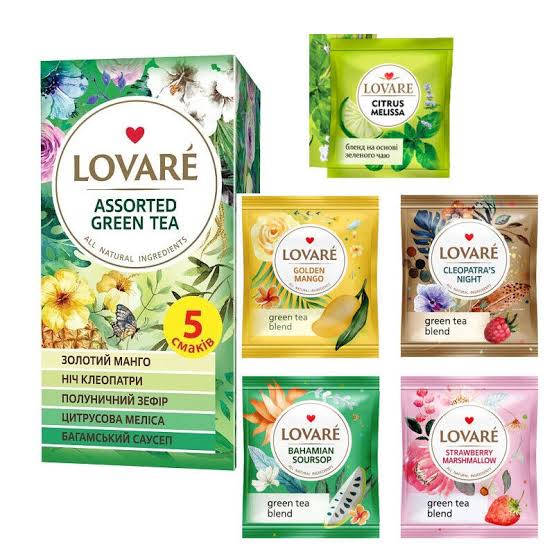Ukrainian Natural Assorted Green Tea LOVARE