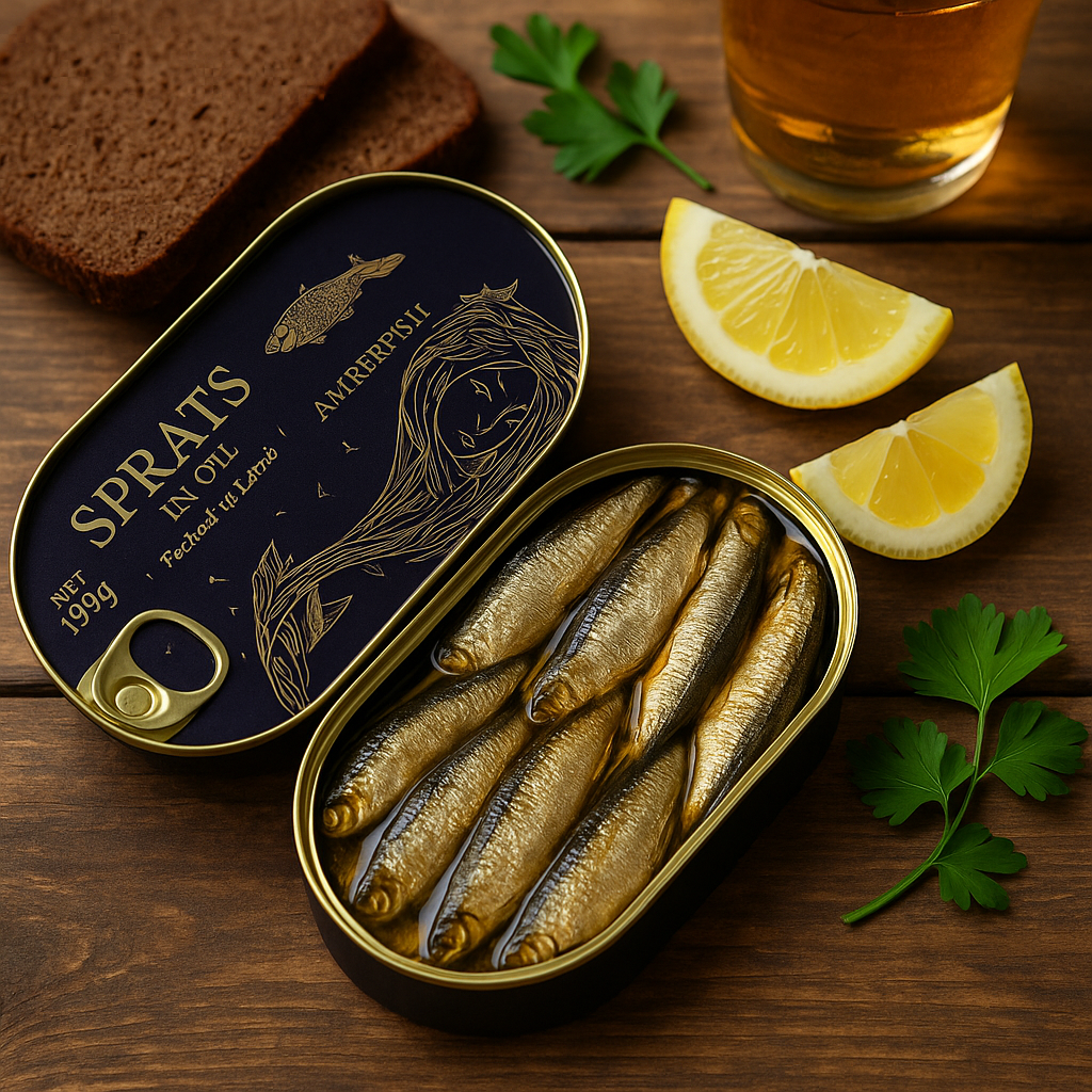 Amber fish sprats in oil 190g