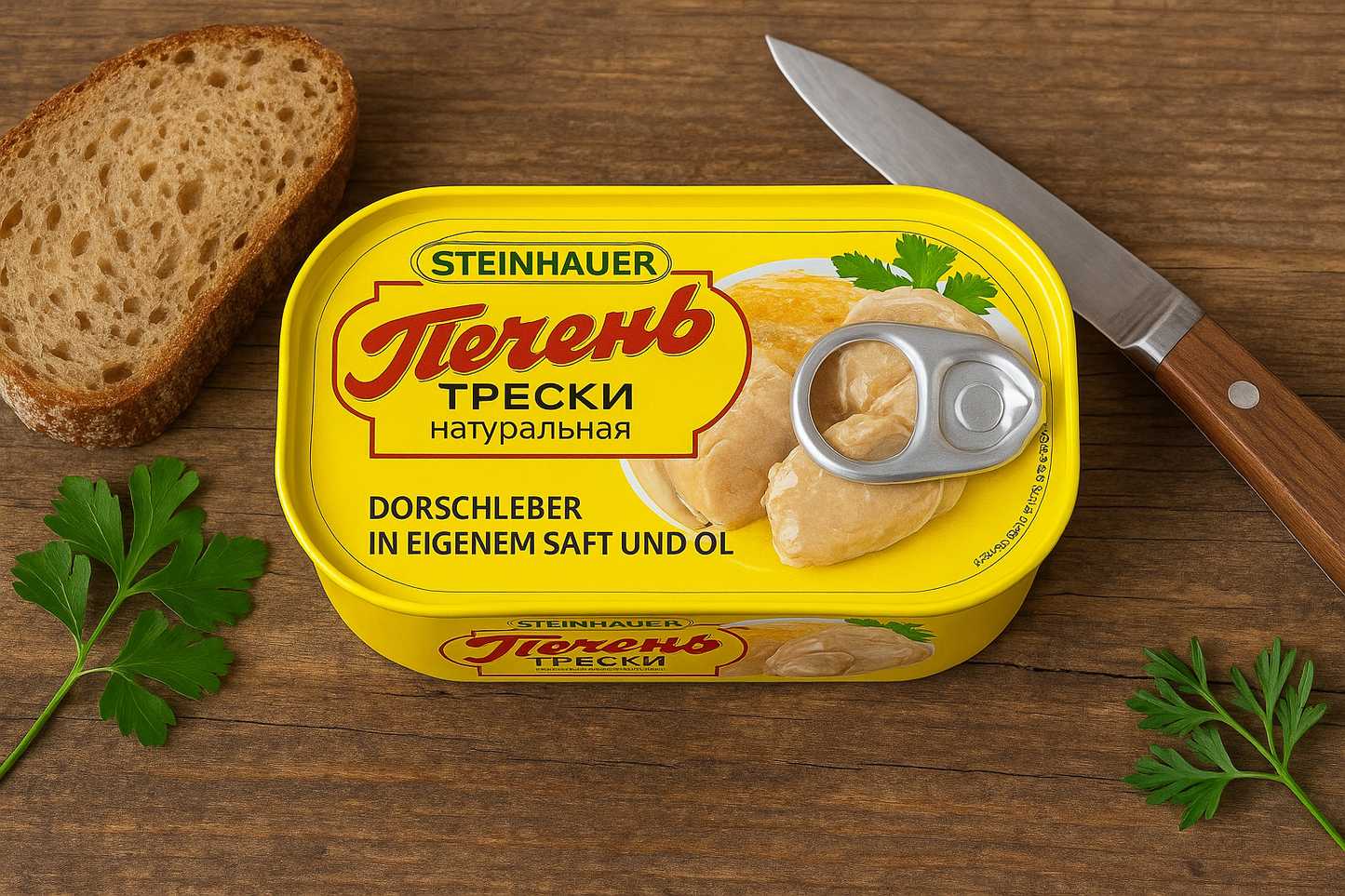 Steinhauer Cod Liver – In Own Juice and Oil Natural, 120g