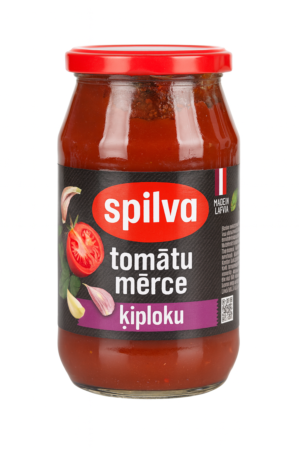 Spilva Tomato Sauce with Garlic (Tomātu Mērce Ķiploku) – 500g