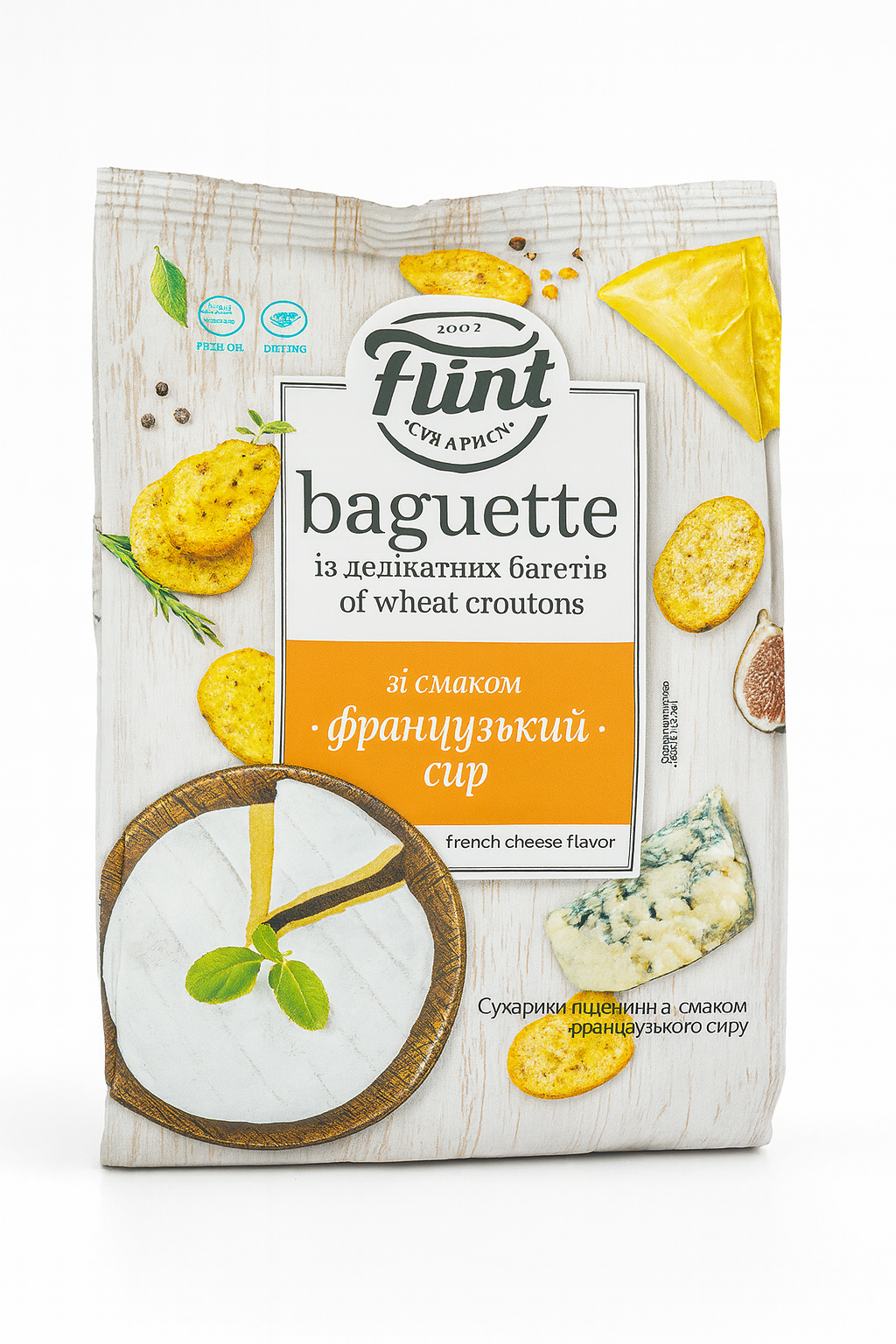 Flint Baguette Croutons ā French Cheese Flavor (80g)