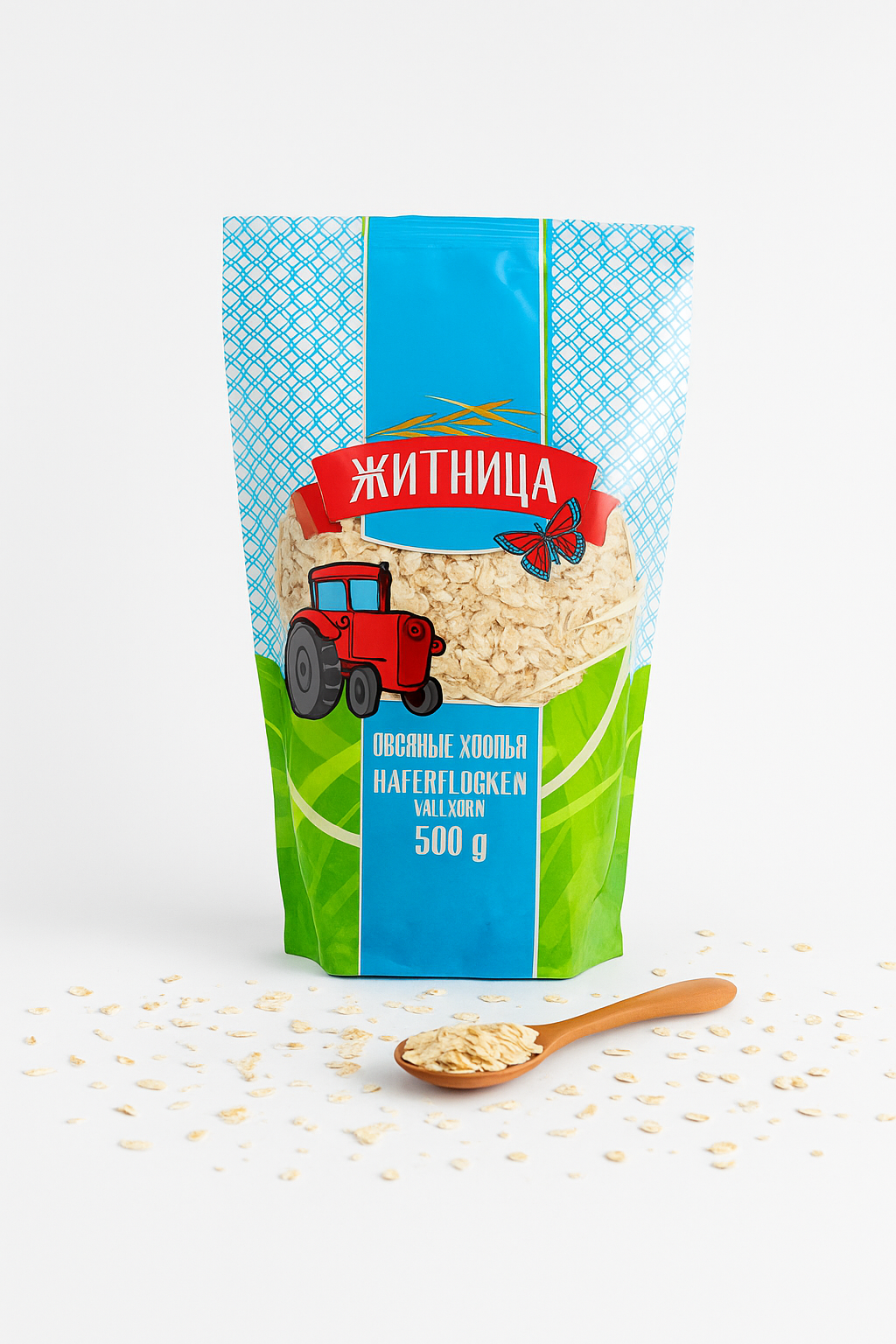 Zhatnitsa Wholegrain Oat Flakes ā 500g