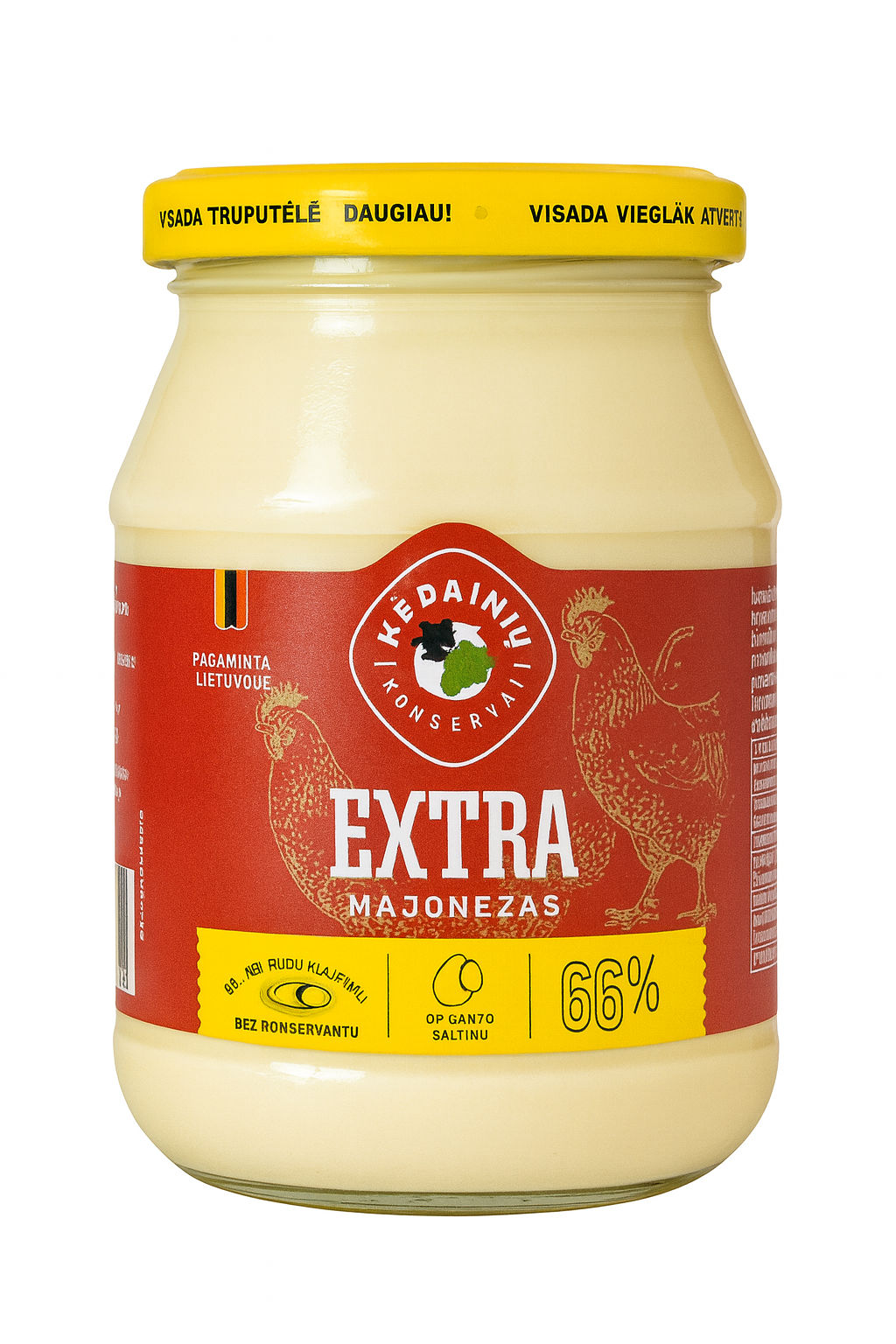 🥄 Kėdainių Konservai – Extra Majonezas (Extra Mayonnaise 66%) 700g