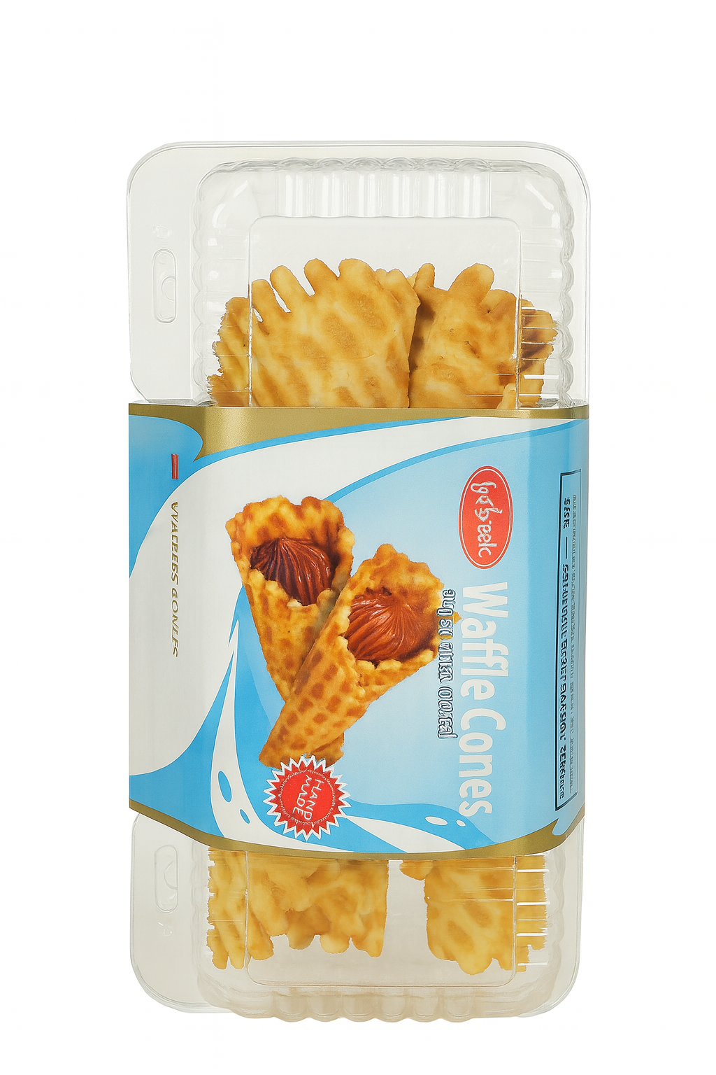 Waffle Cones with Sweetened Condensed Milk Filling – 6 Pack
