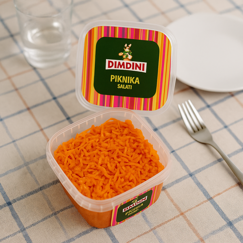 Dimdini Piknika Salāti – Grated Carrot Salad