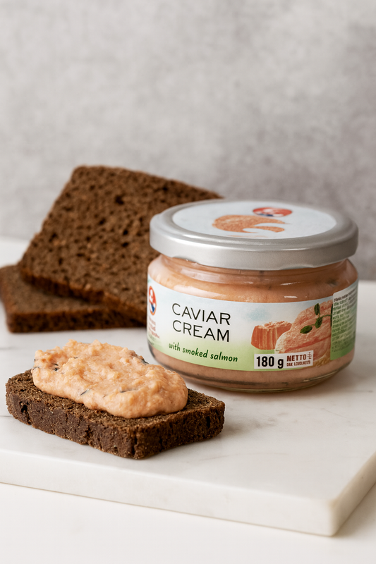 🐟 Caviar Cream with Smoked Salmon – 180g Jar