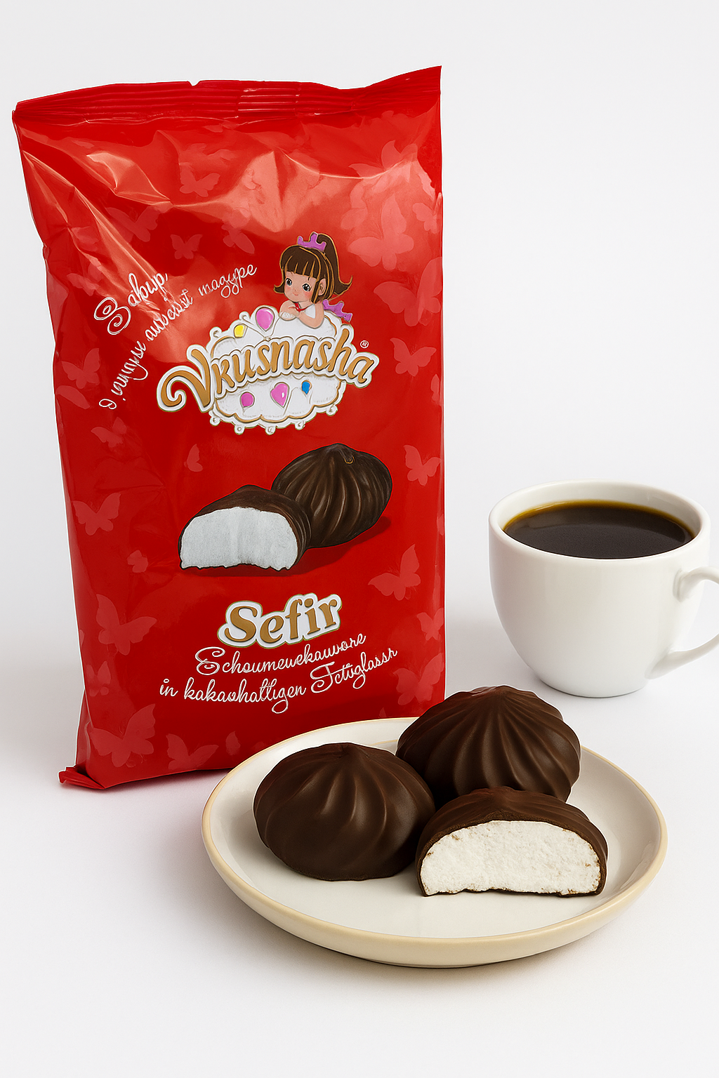 🍫 Vkusnasha Sefir Chocolate-Covered Marshmallow Treats