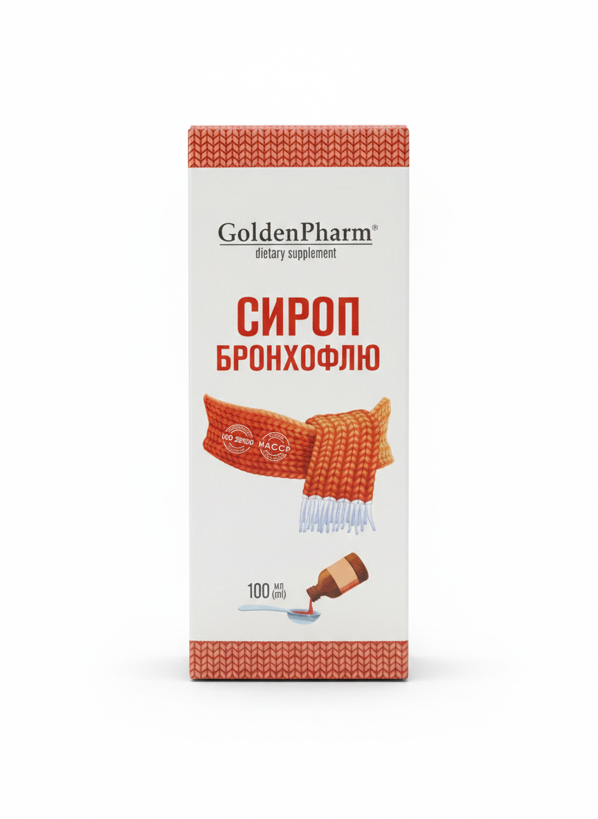 Bronchoflu Herbal Syrup – Dietary Supplement (100 ml)