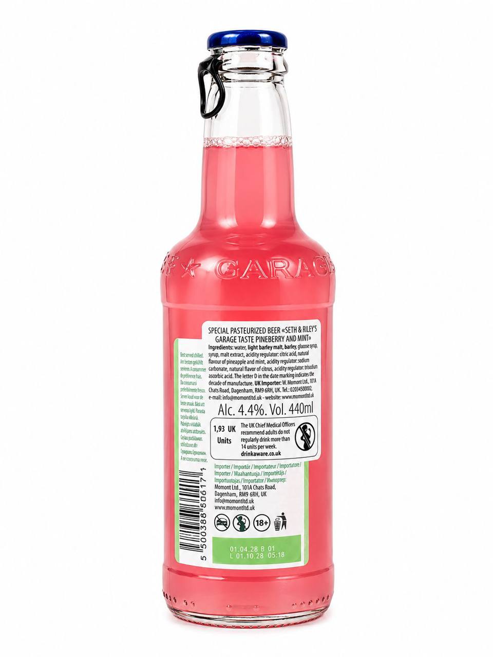 Seth & Riley's Garage Taste Pineberry and Mint 440ml