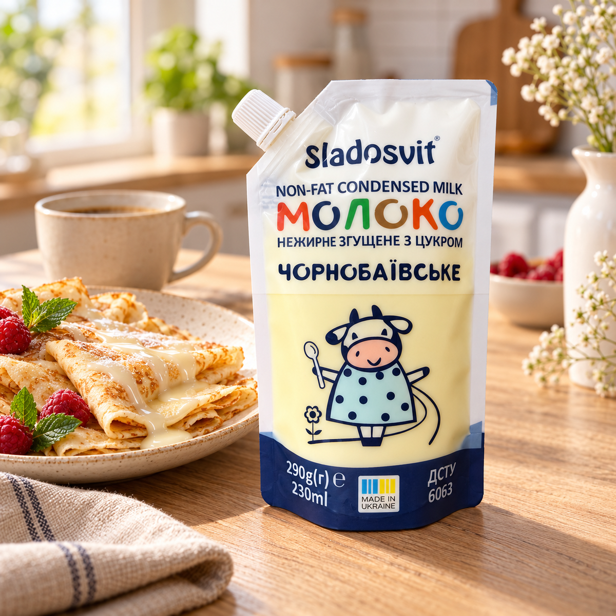 Sladosvit Sweetened Non-Fat Condensed Milk – 290g