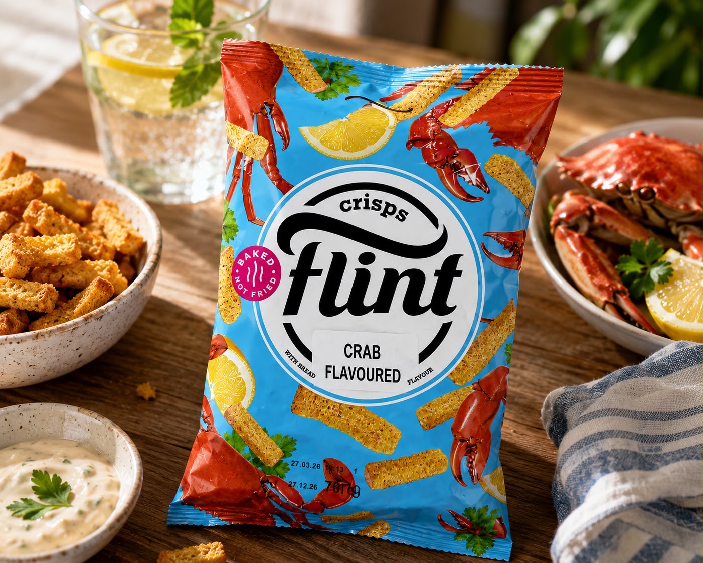 Flint Crisps – Crab Flavor (70g)