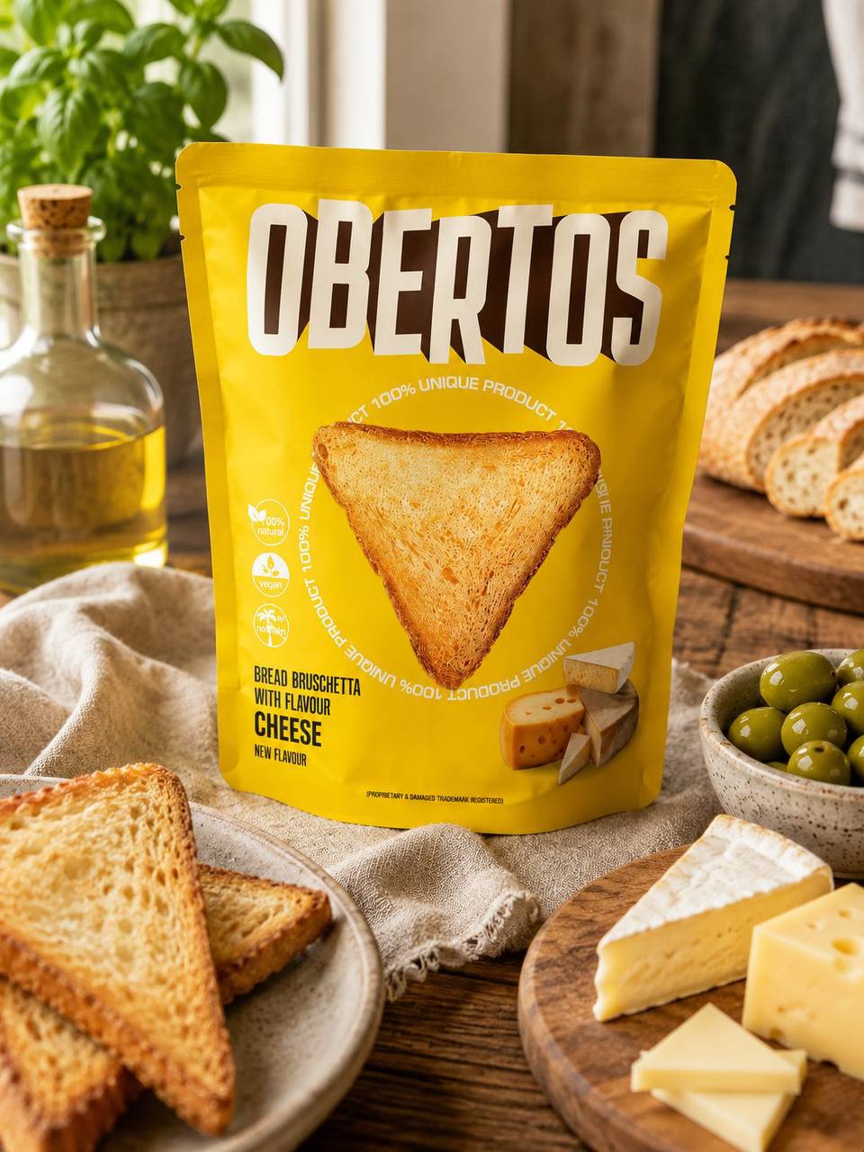 Obertos Bruschetta Cheese Flavour 100g