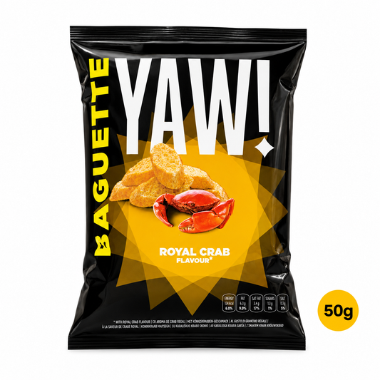 YAW! Baguette Crisps – Royal Crab Flavour 50g
