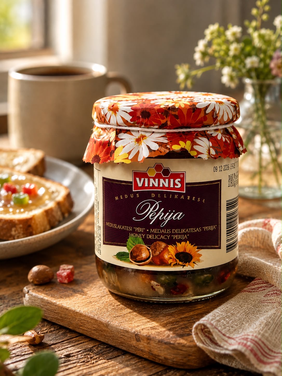 Vinnis “Perija” Honey Delicacy with Nuts and Seeds – 180g