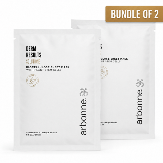 Arbonne Derm Results Biocellulose Sheet Masks, pack of 2