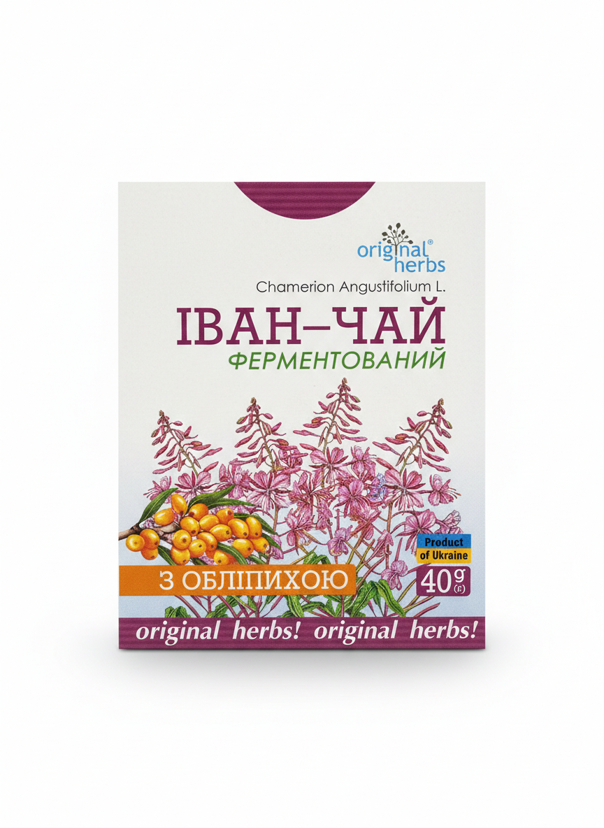 MAK Willowherb Fermented Herbal Tea with Sea Buckthorn 40g natural supplement package