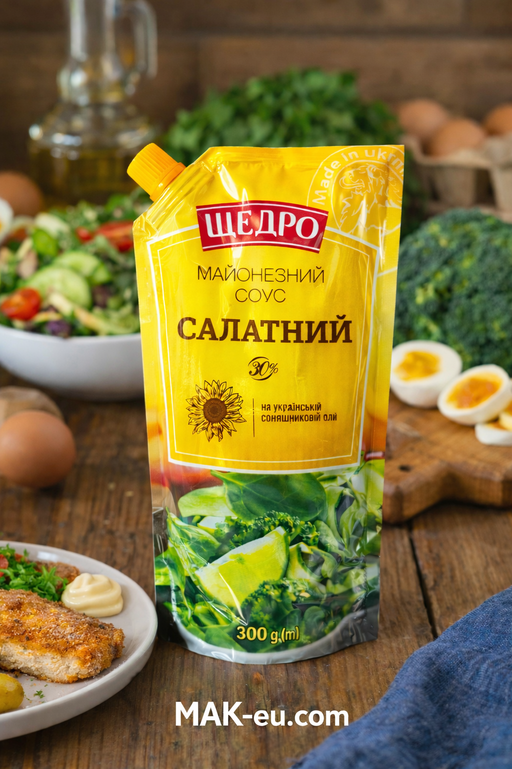 Shedro Salad Mayonnaise Sauce 30% 300g – Ukrainian Mayonnaise Style Sauce