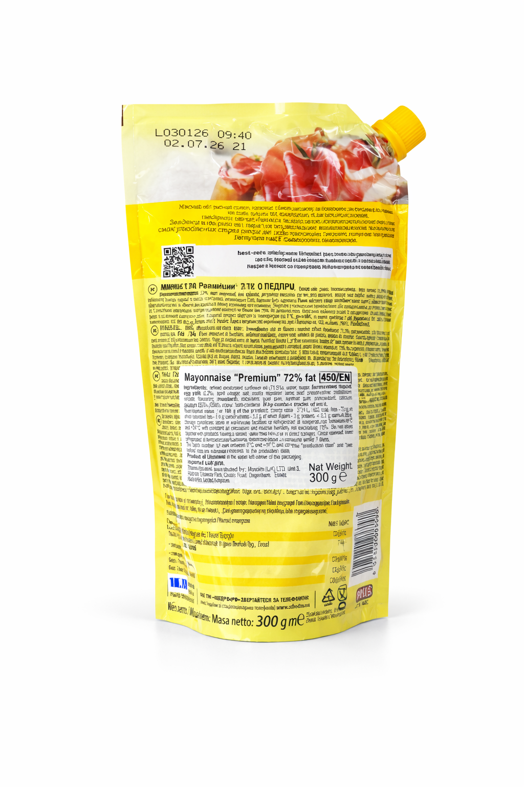 Shchedro Premium Mayonnaise 72% 300g – Ukrainian Mayonnaise Sauce