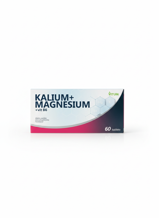 Kalium + Magnesium + Vitamin B6 Tablets – 60 Tablets