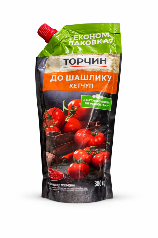 Torchyn Shashlik Ketchup 380g – Ukrainian Barbecue Tomato Sauce Pouch