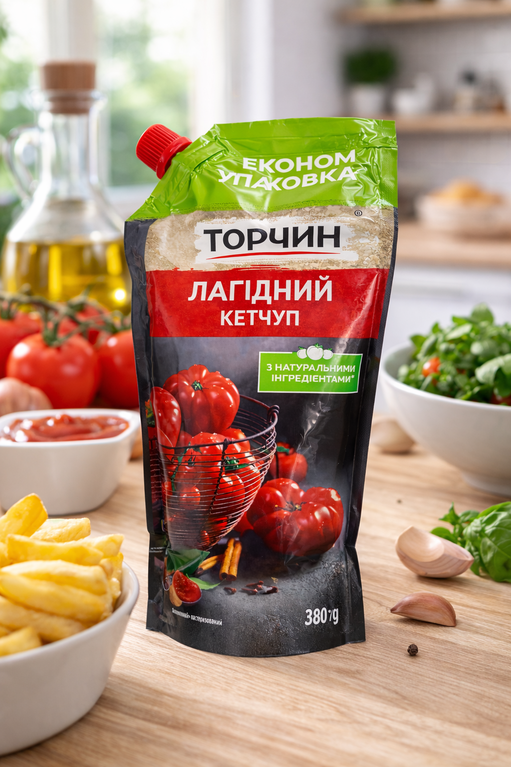 Torchyn Mild Ketchup 380g – Ukrainian Tomato Sauce Economy Pack