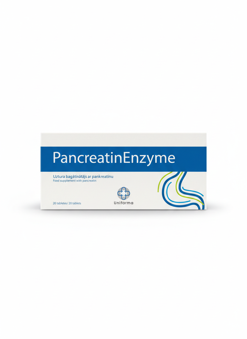 Pancreatin Enzyme Tablets – 20 Tablets