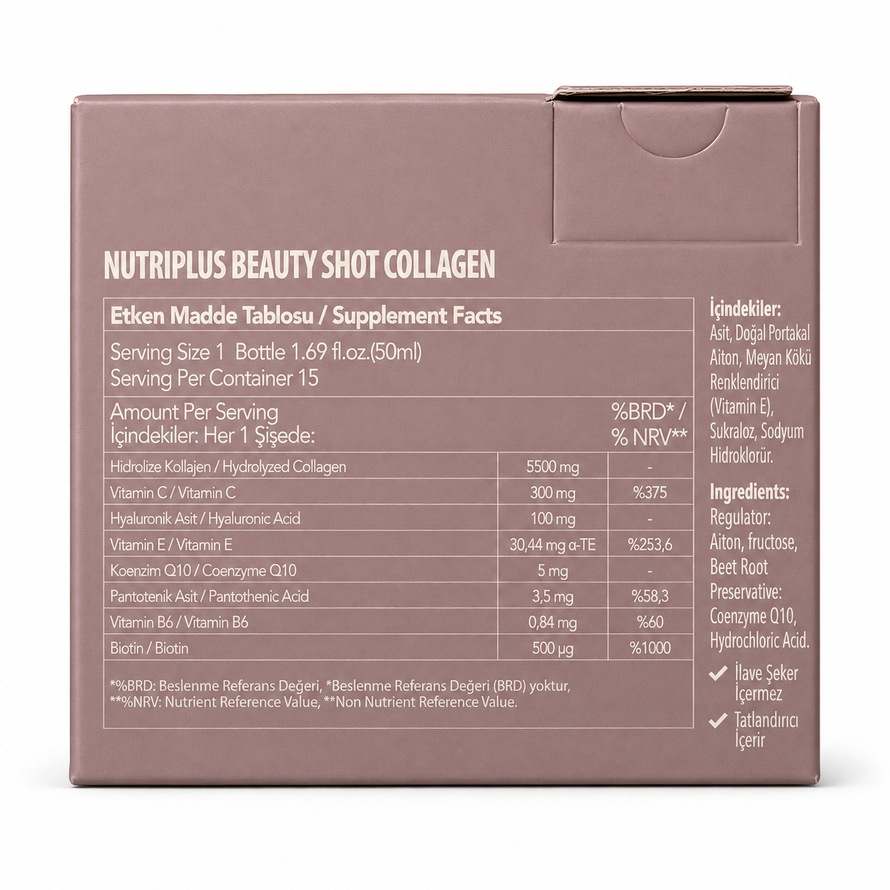 Nutriplus Beauty Shot Collagen – 15 × 50ml
