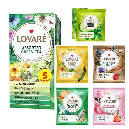 Ukrainian Natural Assorted Green Tea LOVARE