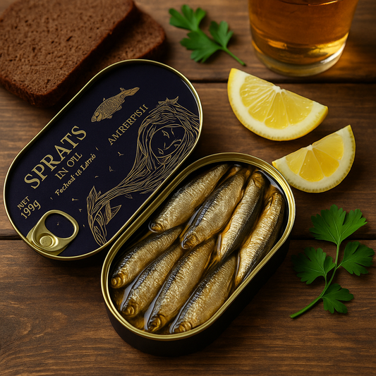 Amber fish sprats in oil 190g