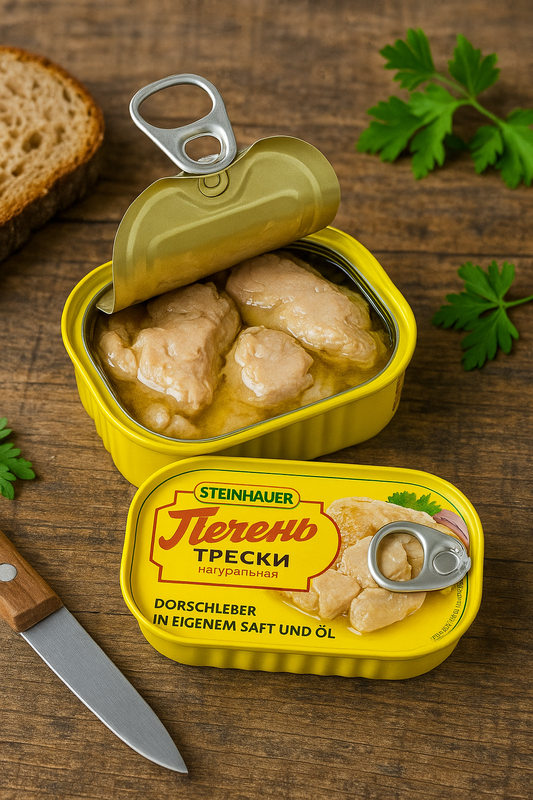 Steinhauer Cod Liver – In Own Juice and Oil Natural, 120g