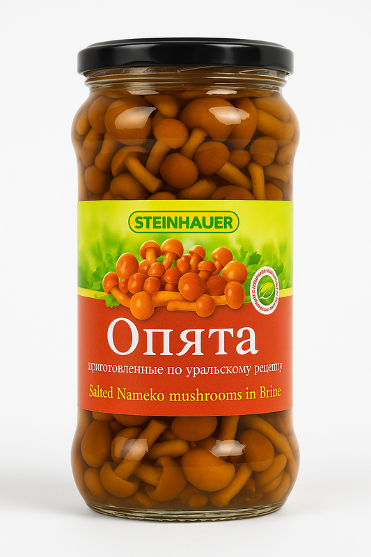 Steinhauer Salted Nameko Mushrooms in Brine (Опята)