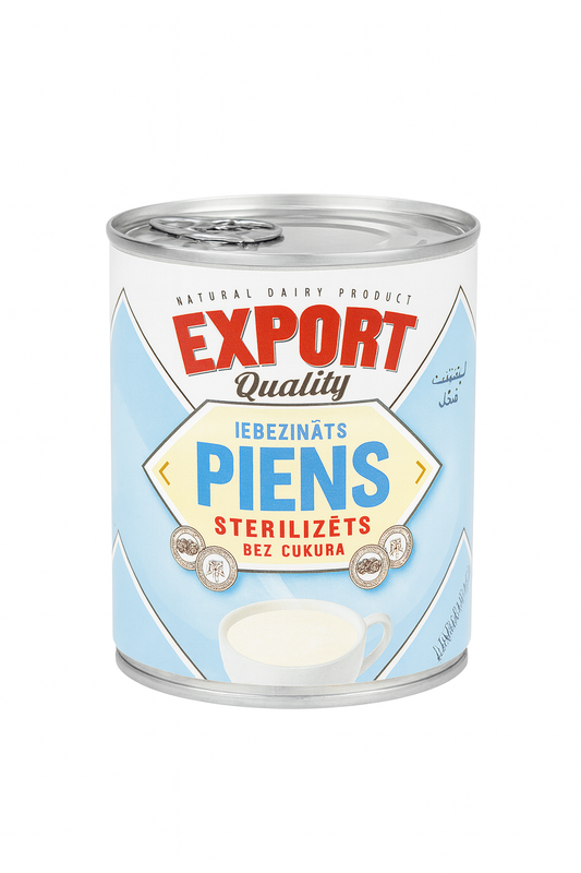 Export Quality Sterilized Milk – 320g (Unsweetened Condensed Milk)