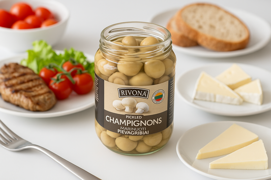 Rivona Pickled Champignons – 500g