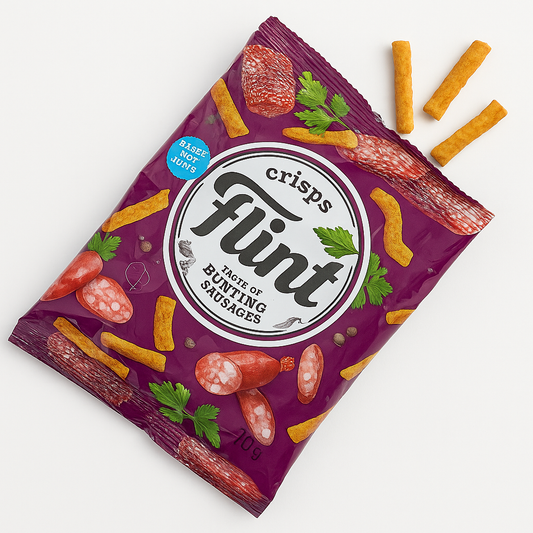 Flint Crisps – Hunting Sausages Flavor (70g)