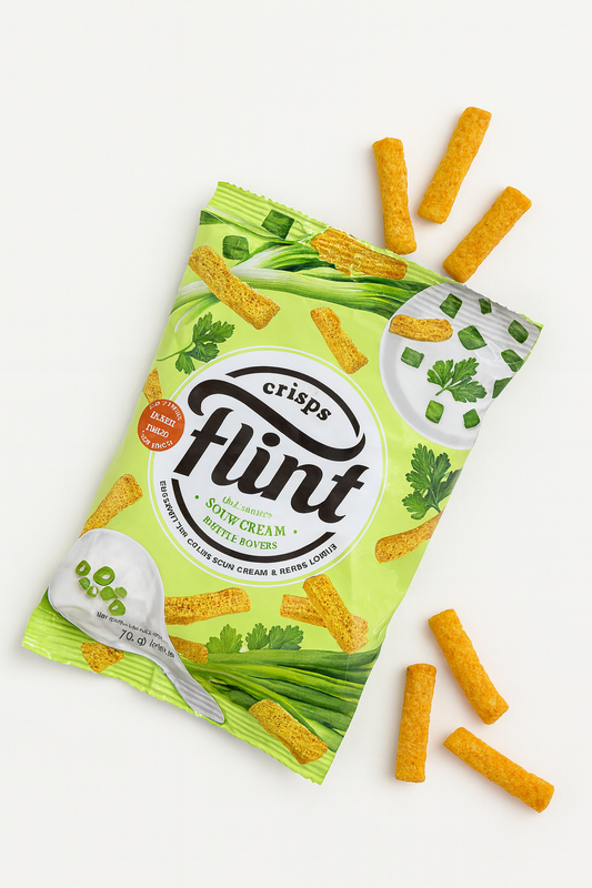 Flint Crisps – Sour Cream & Herbs Flavor (70g)