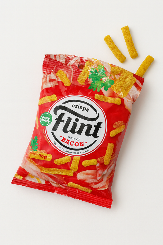 Flint Crisps – Bacon Flavor (70g)