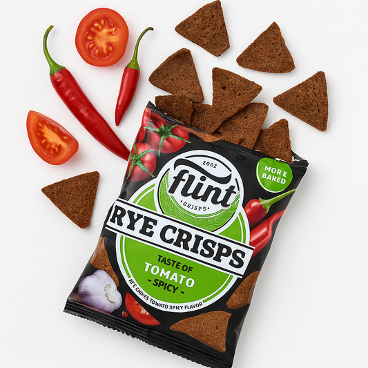 Flint Rye Crisps – Tomato Spicy Flavor (70g)
