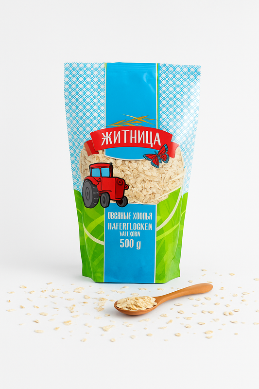 Zhatnitsa Wholegrain Oat Flakes – 500g