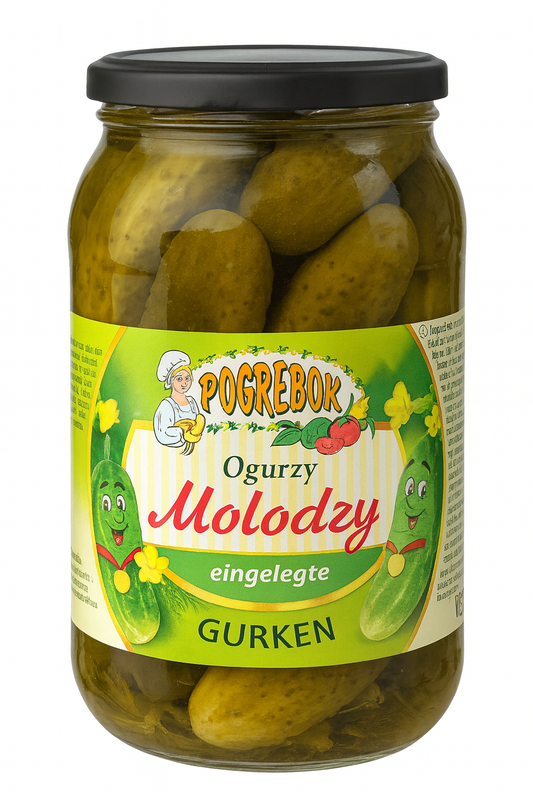 🥒 Pogrebok Ogurzy Molodzy – Pickled Young Cucumbers 720g