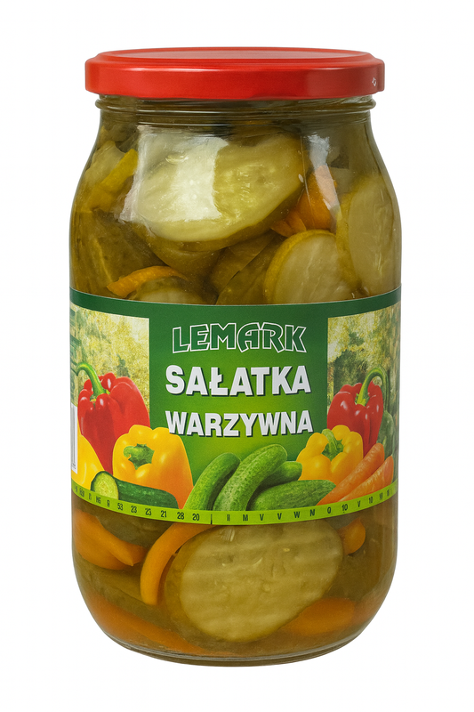 🥒 Lemark – Sałatka Warzywna (Vegetable Salad) 890ml / 430g