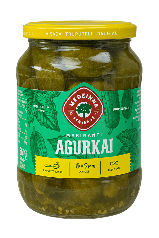 🥒 Kėdainių Konservai – Marinuoti Agurkai (Pickled Cucumbers) 660g / 330g