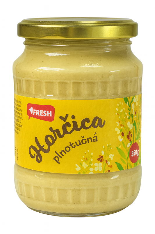 🌿 Fresh – Horčica Plnotučná (Full-Fat Mustard) 350g