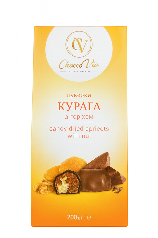 Chocco Via Candy Dried Apricots with Nut – 200g