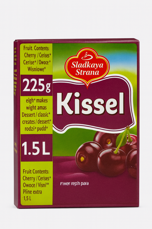 Sladkaya Strana Kissel – Cherry Dessert Drink Mix (225g)